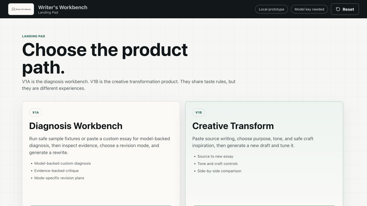 Writer’s Workbench editorial interface.