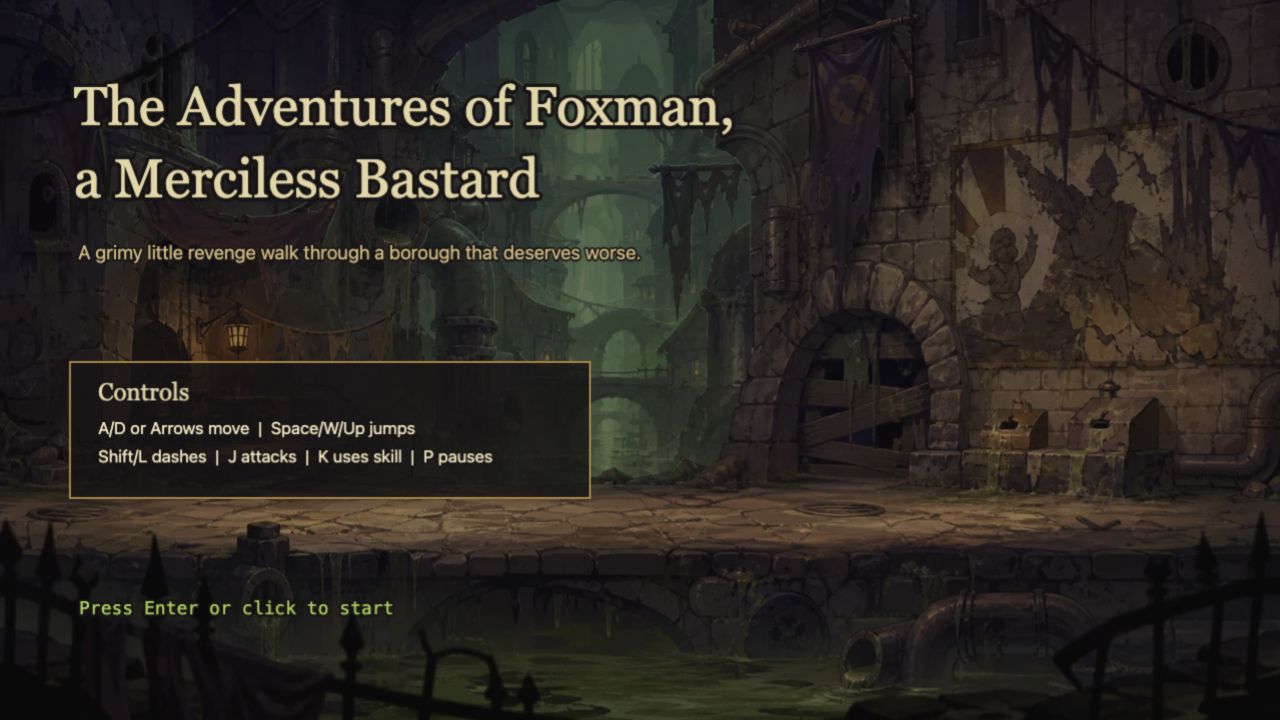 Foxman title screen.